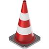 Guiding cone two-part according to TL with reflective foil jacket - height 750 mm - foil type1