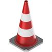 Guiding cone two-part according to TL with reflective foil jacket - height 750 mm - foil type1 | Bild 2