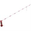 Hand barrier with gas spring and pendulum support