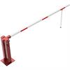 Hand barrier with gas spring and pendulum support