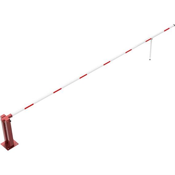 Hand barrier with gas spring and pendulum support