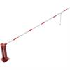 Hand barrier with gas spring and pendulum support