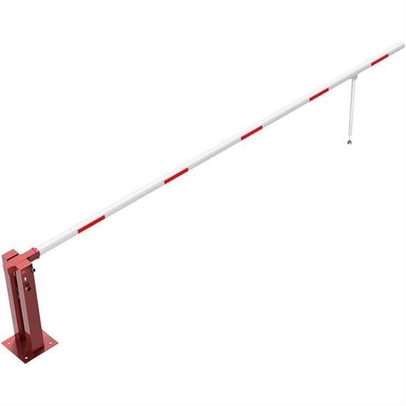 Hand barrier with gas spring and pendulum support
