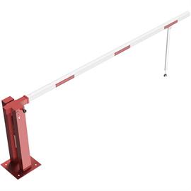 Hand barrier with gas spring and pendulum support