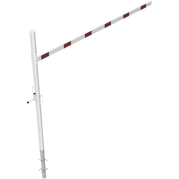 Height limiter rotatable for setting in concrete