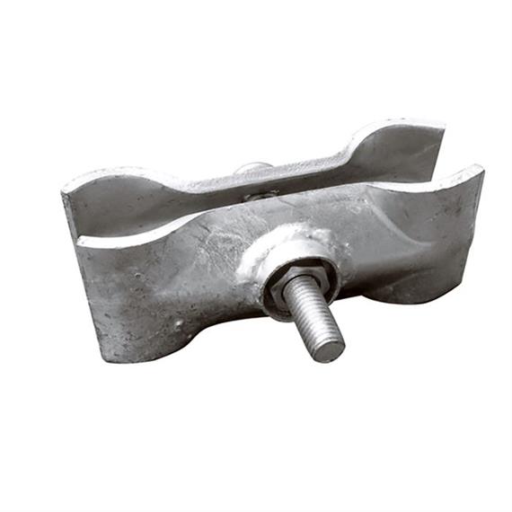 High security connecting clamp for construction fences, can be opened