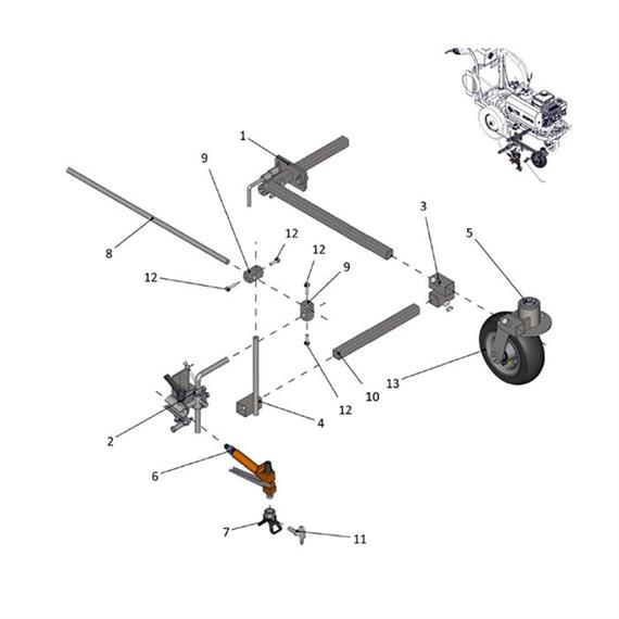 Holder for marking unit (marker)