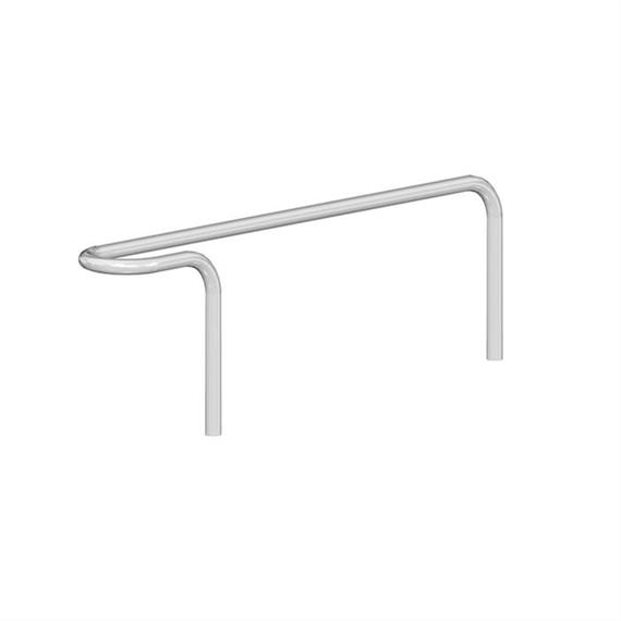 Leaning bracket parker for setting in concrete