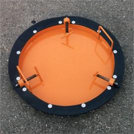 Locking plate for shafts with an internal diameter of approx. 800 mm.