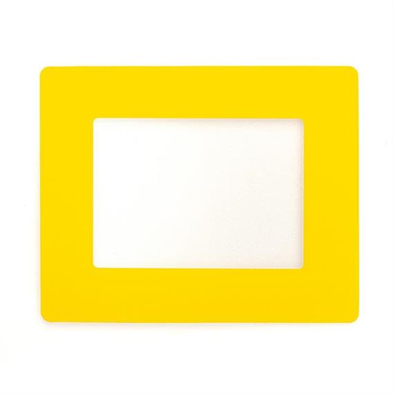 LongLife transparent bottom window for DIN A4 labeling - Yellow
