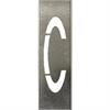 Marking stencils SET for metal letters 40 cm high - A to Z - Letter C - 40 cm
