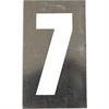 Marking stencils SET for metal numbers 20 cm high - 0 to 9 - Number 7