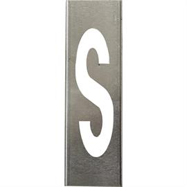 Marking templates for metal letters 20 cm high - Letter S - 20 cm