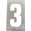 Marking templates for metal numbers 30 cm high - Number 3