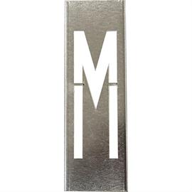Metal stencils for metal letters 20 cm height - Letter M - 20 cm