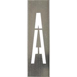 Metal stencils SET for metal letters 20 cm high - A to Z - Letter A - 30 cm