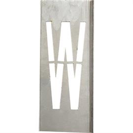 Metal stencils SET for metal letters 40 cm high - A to Z - Letter W - 40 cm