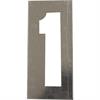 Metal stencils SET for metal numbers 20 cm high - 0 to 9 - Number 1