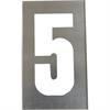 Metal stencils SET for metal numbers 20 cm high - 0 to 9 - Number 5
