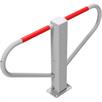 Parking lot barrier reversible with round cylinder self-engaging lock | Bild 2