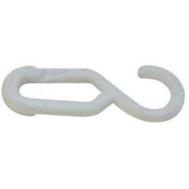 Plastic barrier chains and chain links