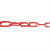 Plastic barrier chains and chain links