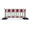 Plastic barrier fence / construction fence PVC white / red
