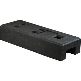 Plastic recycling construction fence base