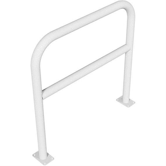 Round steel tube bracket - Ø 60 x 2.5 mm with crossbar for dowel fixing