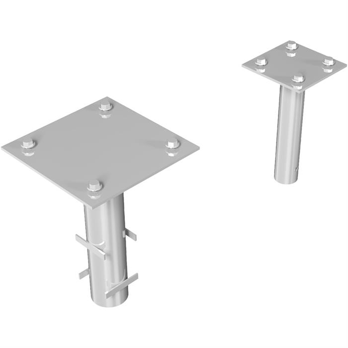 Ground Socket Insert Set of ground socket to set in concrete for , main and support posts ...