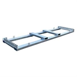 Storage and transport crossbar for mobile fence
