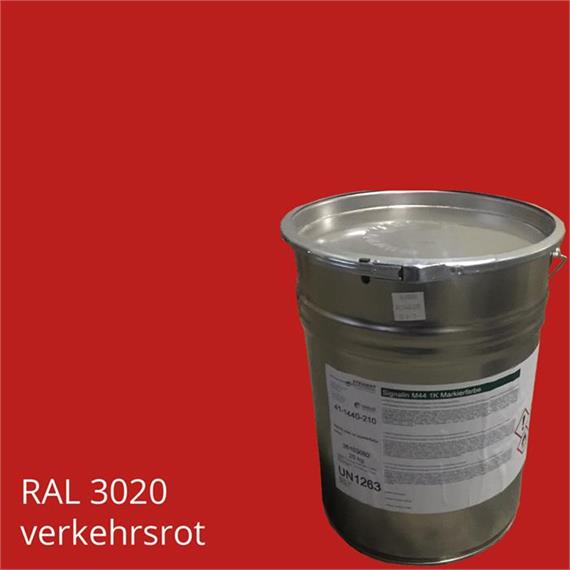 STRAMAT 2K rubbing plastic 2K/4H traffic red in 10 kg container