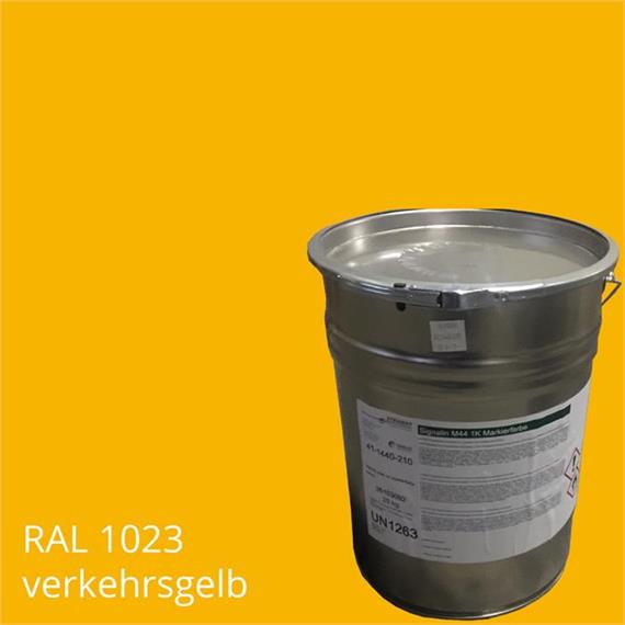 STRAMAT 2K rubbing plastic 2K/4H traffic yellowbin in 10 kg container