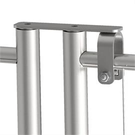 Swivel joint for construction fence gates, galvanized