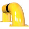 Truck entry aid, - Ø152,4mm round tube for dowelling, yellow / black approx. 3000mm | Bild 2
