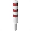 Tubular steel bollard - Ø 193 x 3.6 mm removable, with triangular lock hot-dip galvanized / white coated | Bild 4