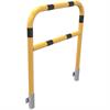 Tubular steel bracket yellow / black with crossbar for wall mounting