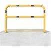 Tubular steel bracket yellow / black with crossbar to set in concrete | Bild 4