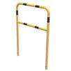 Tubular steel bracket yellow / black with crossbar to set in concrete | Bild 3