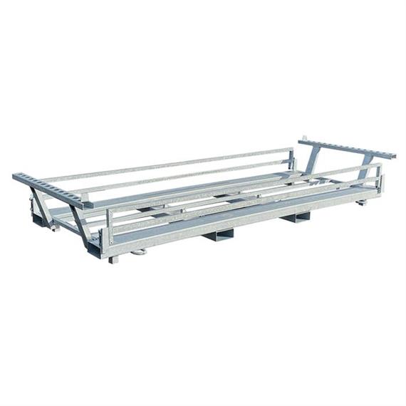 Twin truss for construction fences and footplates, galvanized