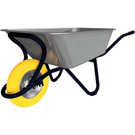 Wheelbarrow type Polier, deep trough 90l, 1,25mm with deep trough 90 ltr., sheet thickness: 1,25 mm, stable R