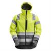 AllroundWork, chaqueta softshell impermeable de alta visibilidad, clase 3, amarilla
