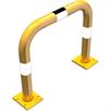 Barra de protección contra choques tubo de acero desmontable - Ø 76 mm amarillo / negro | Bild 2