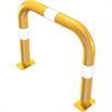 Barra de protección contra choques tubo de acero - Ø 76 mm amarillo / negro | Bild 3