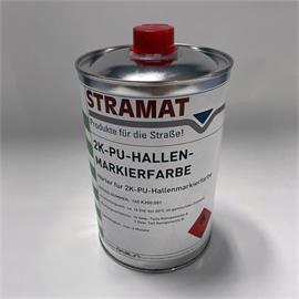 Endurecedor para la pintura de señalización de naves STRAMAT 2K PU en envase de 0,5 kg
