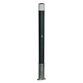 MORION Sperrpfosten herausnehmbar, Dreikant, 90, zum Einbetonieren, DB 703, reflektierend