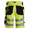 Pantalón corto elástico con bolsillos tipo funda, negro/amarillo, clase 1 de alta visibilidad - Talla 44 | Bild 2