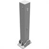 Poste de barrera de tubo de acero de 70 x 70 mm plegable, con cierre de cilindro de perfil a 500 mm sobre el nivel del suelo | Bild 2