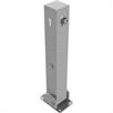 Poste de barrera de tubo de acero de 70 x 70 mm plegable, con cierre de cilindro de perfil a 500 mm sobre el nivel del suelo | Bild 4