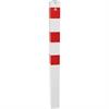 Poste de barrera tubo de acero 100 x 100 x 3 mm fijo, para colocar en hormigón